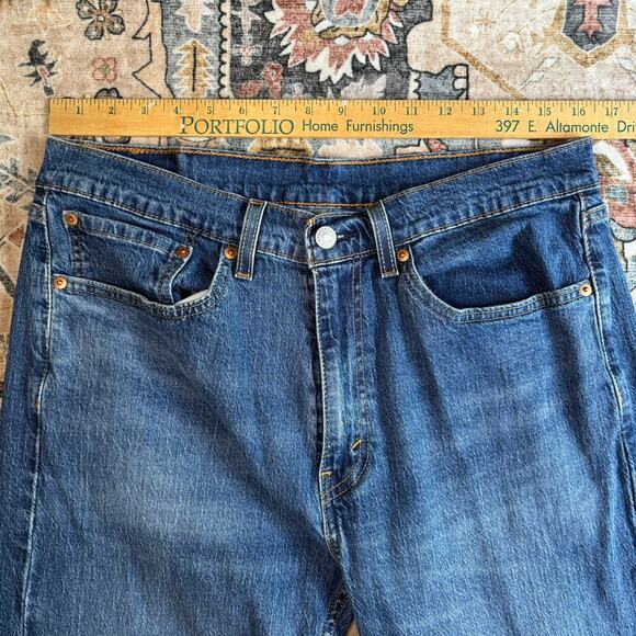 Levi’s 505 Men’s Jeans Straight Leg Denim Size 34 X 30 - Picture 5 of 10